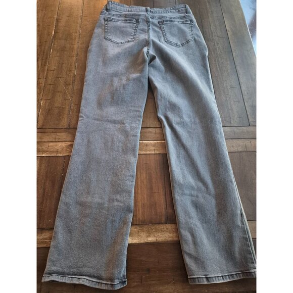 Daily Thread Gray High-Rise Wide-Leg Jeans Size 10 - Picture 6 of 6